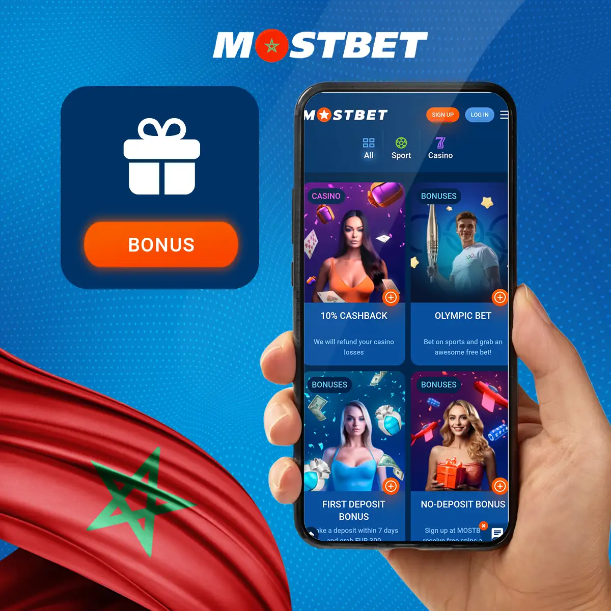 نظرة عامة على مكافأة Mostbet