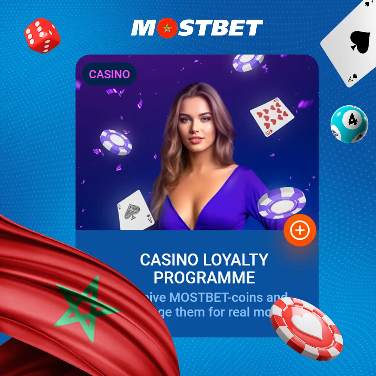 نظرة عامة على مكافأة برنامج ولاء الكازينو في Mostbet