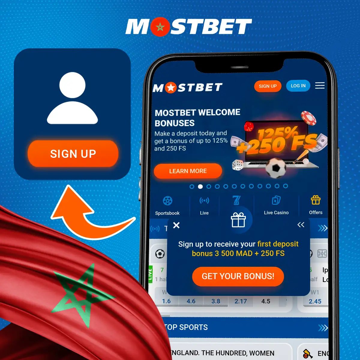 كيفية إنشاء ملف تعريف على Mostbet