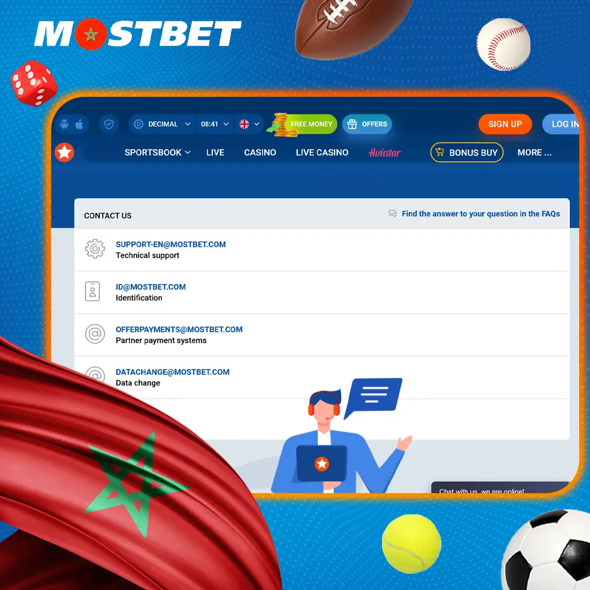 يتوفر دعم عملاء Mostbet على مدار الساعة طوال أيام الأسبوع