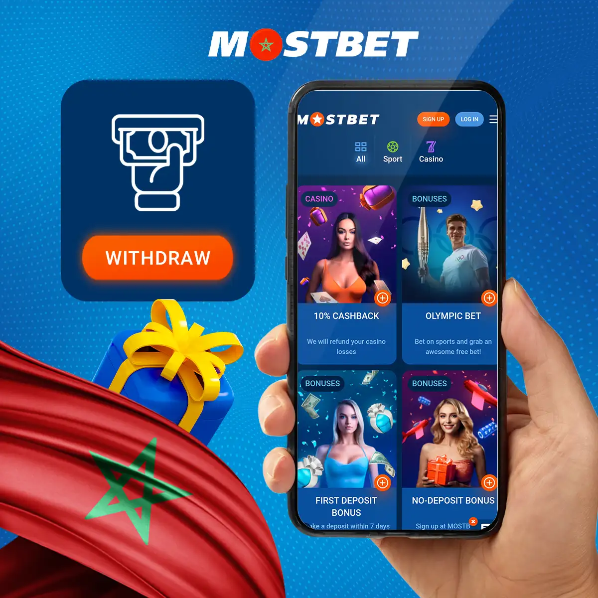 دليل خطوة بخطوة لسحب المكافأة الترحيبية الخاصة بك في Mostbet المغرب