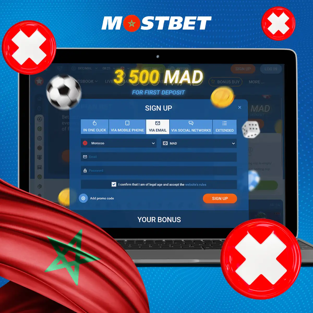 من يمكنه التسجيل على منصة Mostbet؟
