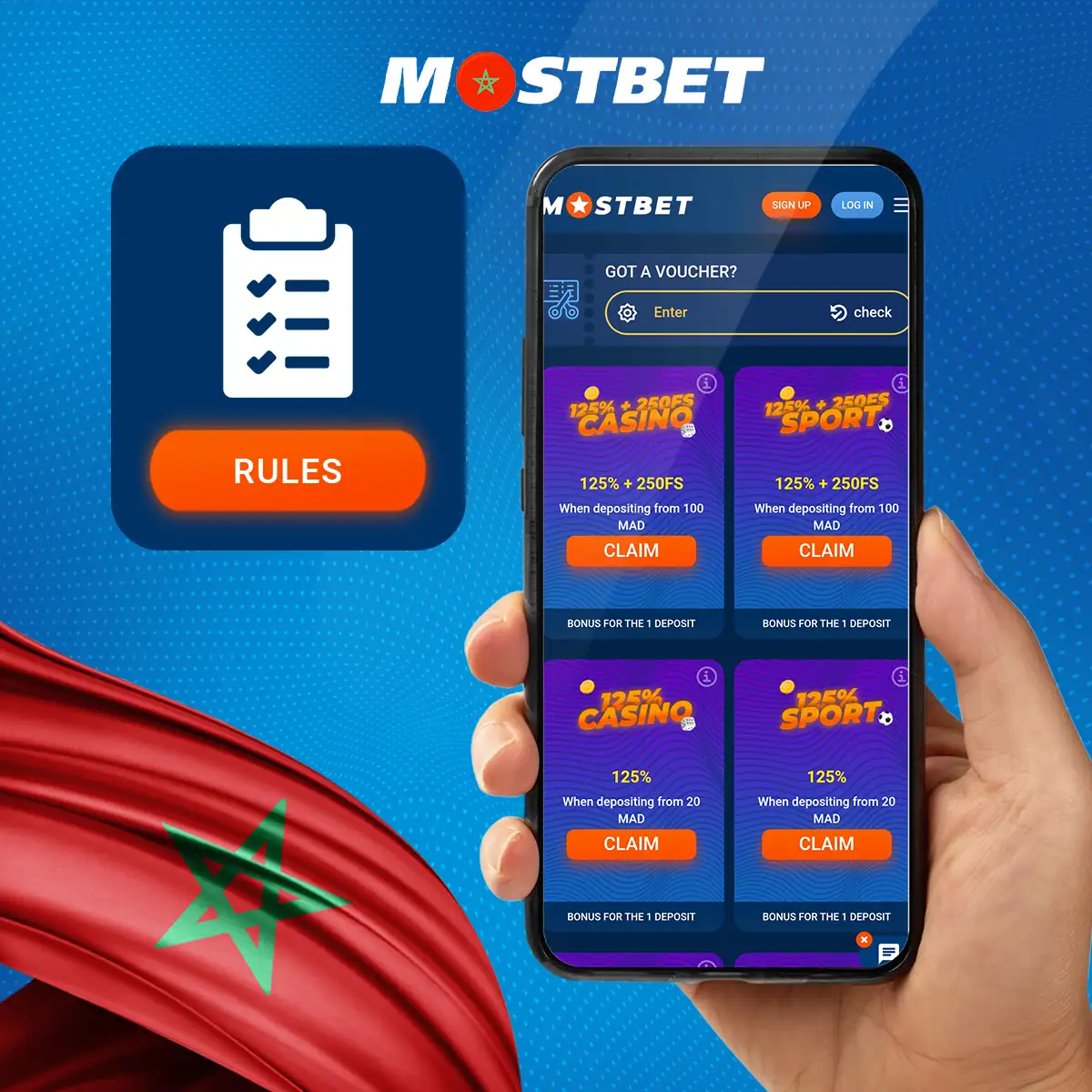 لقد وضعت Mostbet قواعد المكافأة الترحيبية