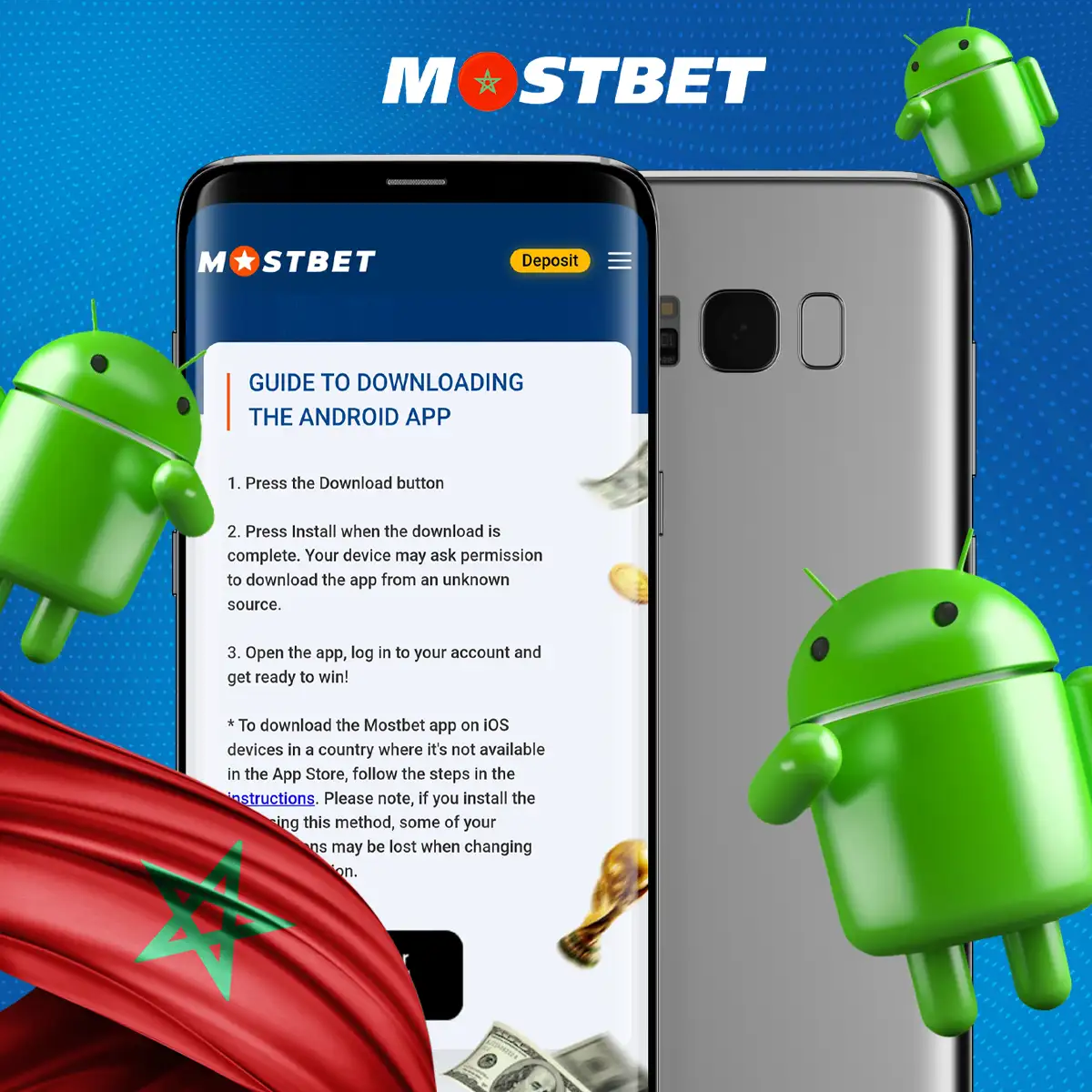 متطلبات النظام لهاتف Android لتثبيت تطبيق Mostbet
